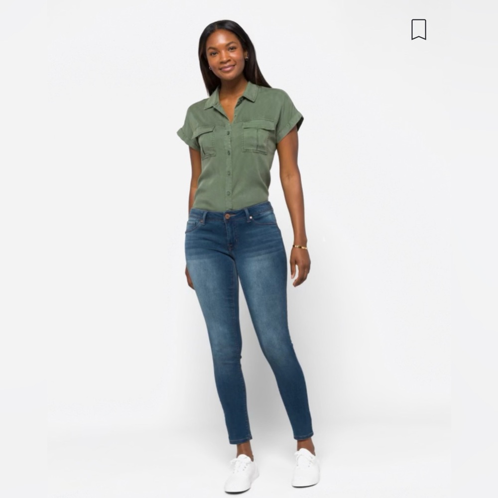 1822 wynter low rise butter skinny jean size 10
